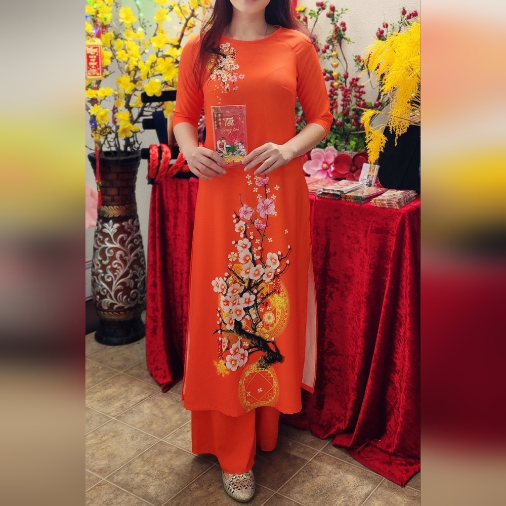 Vietnamese dress ao dai cach tan